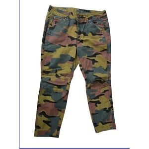 G-Star Raw 5622 3D Camouflage Trousers W25 L28 Mid Rise Boyfriend Fit Army